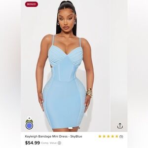 New! Fashion Nova Kayleigh bandage mini dress. XS